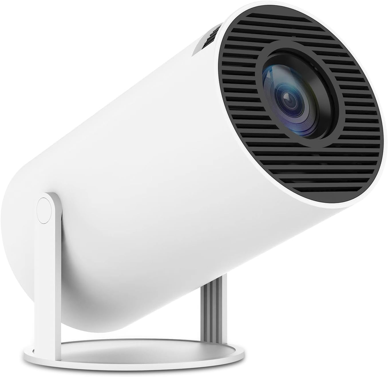 Portable Projector 4K 1080P Full HD Support, Mini Projector with Android 11, Smart Projector 5G WiFi6 BT5.0 Auto Horizontal Correction, 180°Rotatable Outdoor Projector for Phone/TV Stick/Laptop