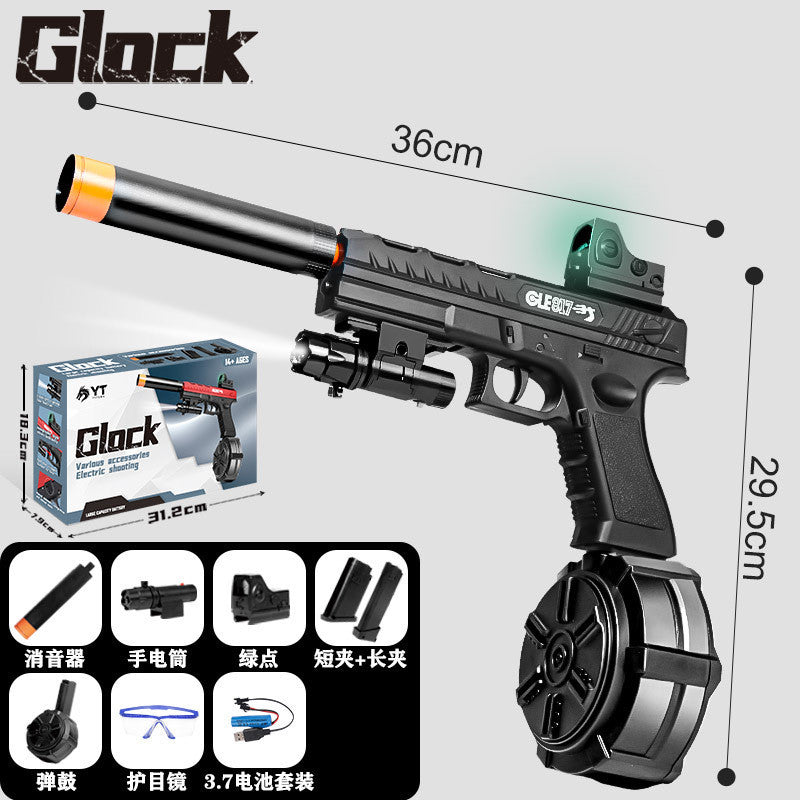 Toy Gun Electric Continuous Hair Crystal Boy Graffiti Gun