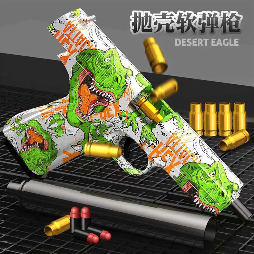 Toy Guns Ball Blaster With Soft Bullets Toys Foam Blaster Shooting Games Education Toy Model For 6,7,8,9,14+ Kids