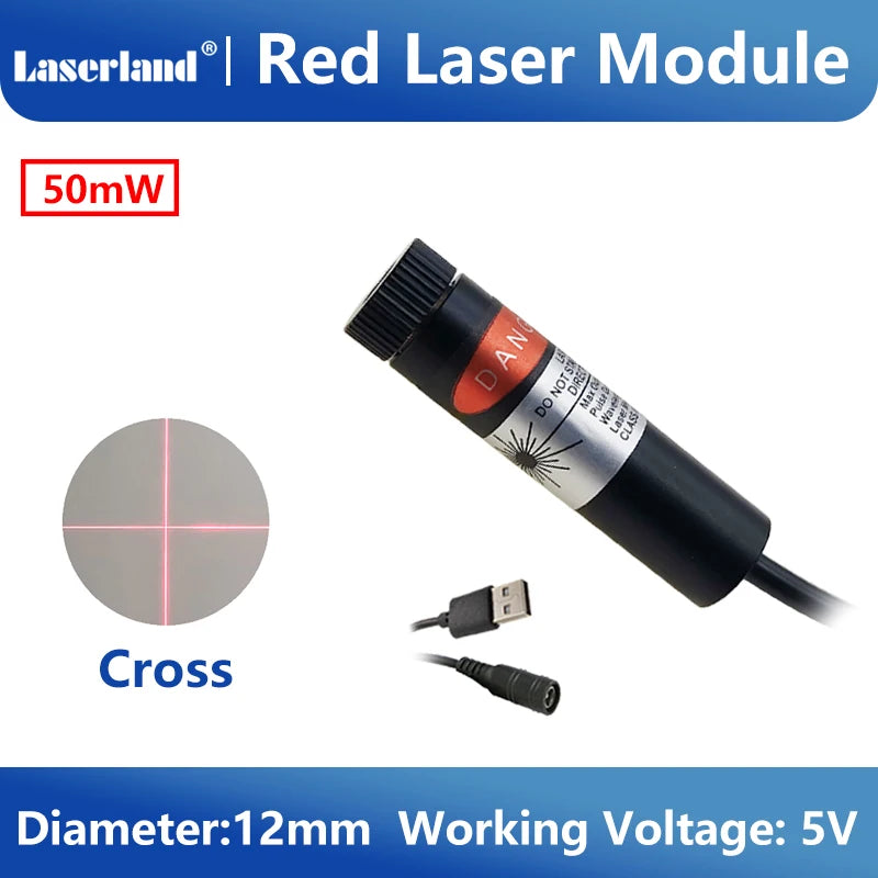 Laser Diode Module Red Dot Line Cross Projector for Alignment of Cloth Cutting Location