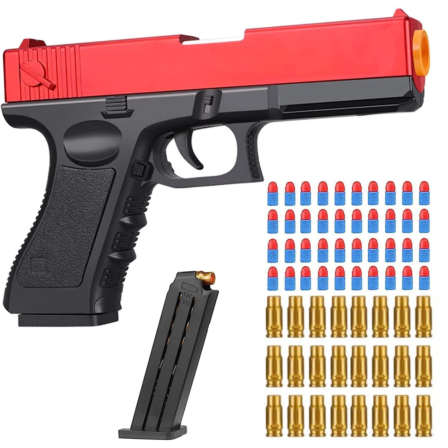 Toy Guns Ball Blaster With Soft Bullets Toys Foam Blaster Shooting Games Education Toy Model For 6,7,8,9,14+ Kids