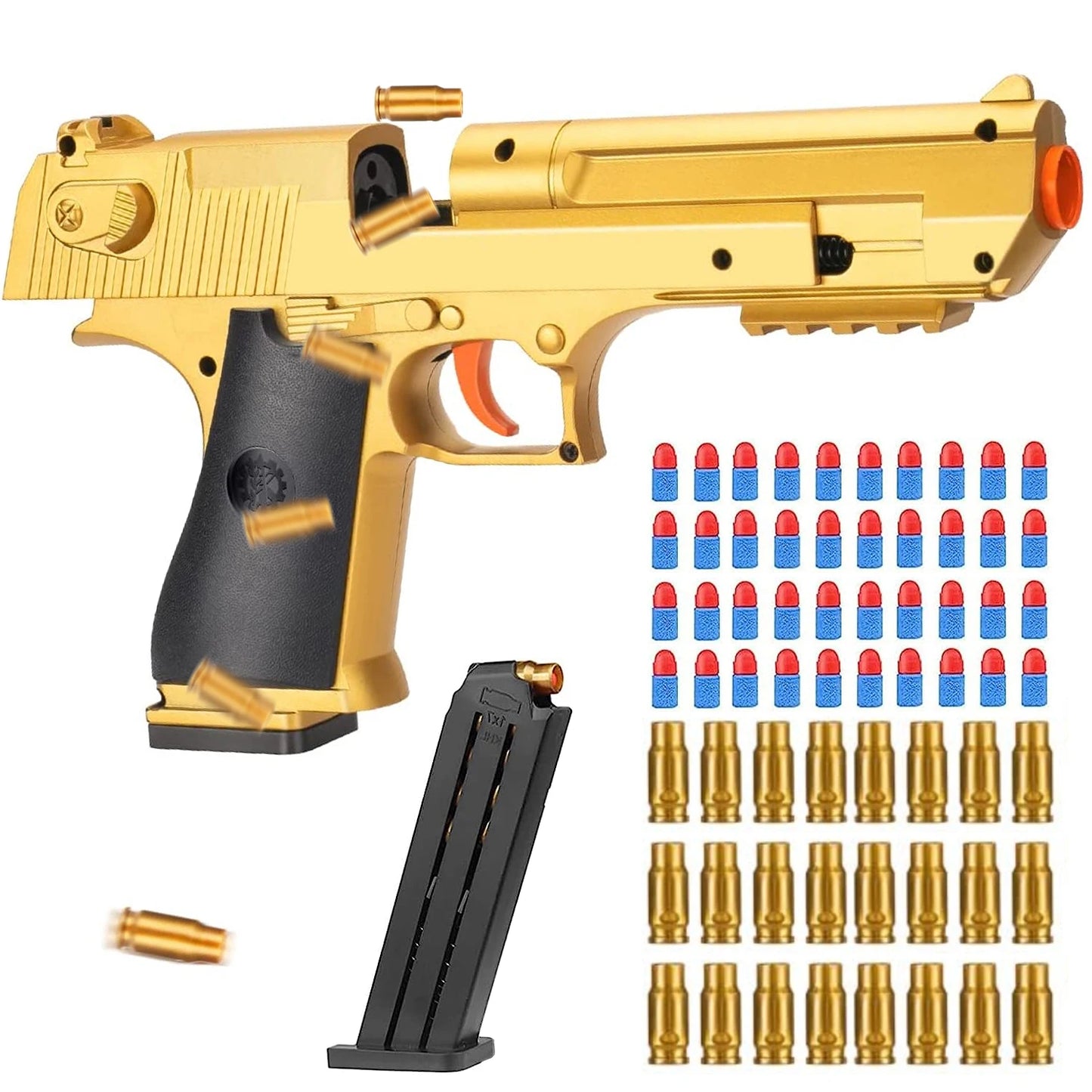 Toy Guns Ball Blaster With Soft Bullets Toys Foam Blaster Shooting Games Education Toy Model For 6,7,8,9,14+ Kids