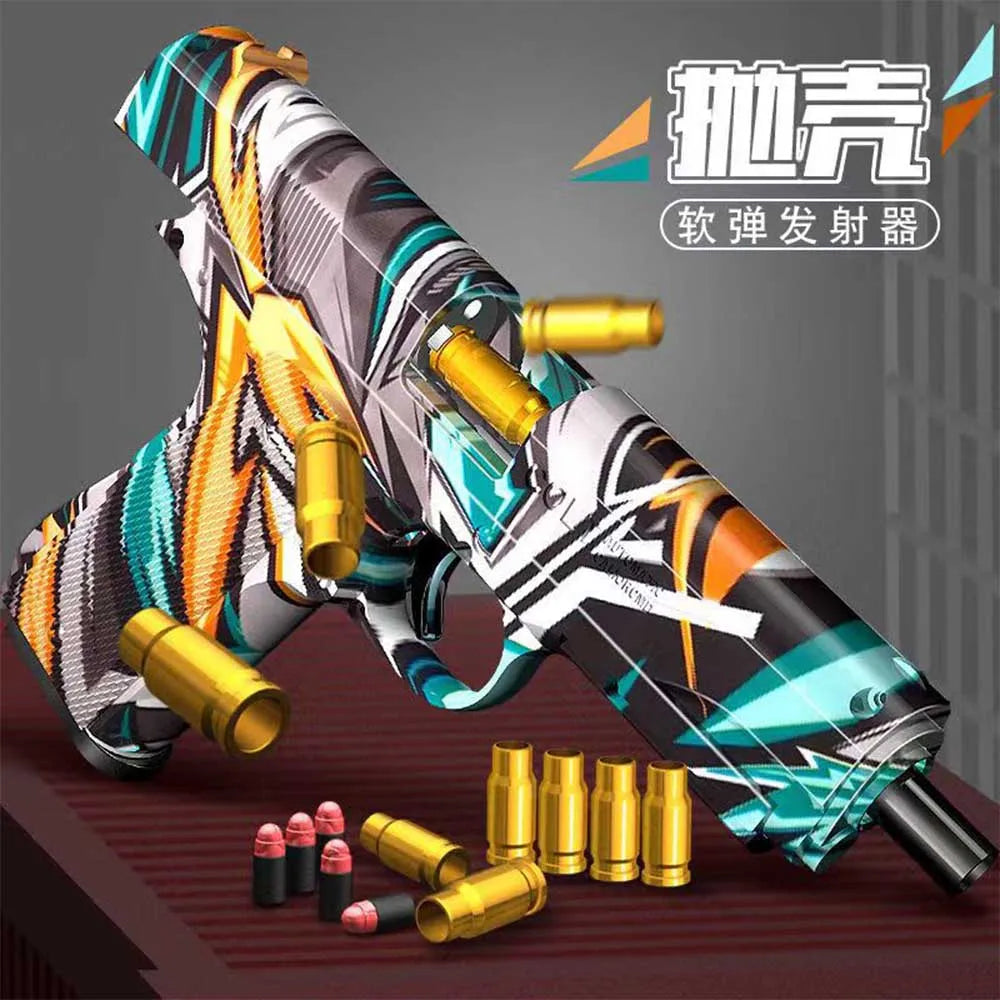 Toy Guns Ball Blaster With Soft Bullets Toys Foam Blaster Shooting Games Education Toy Model For 6,7,8,9,14+ Kids