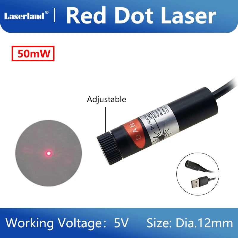 Laser Diode Module Red Dot Line Cross Projector for Alignment of Cloth Cutting Location