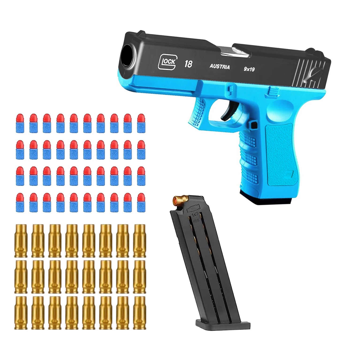 Toy Guns Ball Blaster With Soft Bullets Toys Foam Blaster Shooting Games Education Toy Model For 6,7,8,9,14+ Kids