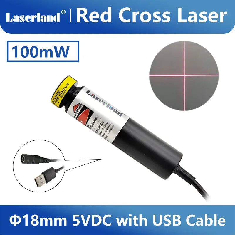 Laser Diode Module Red Dot Line Cross Projector for Alignment of Cloth Cutting Location