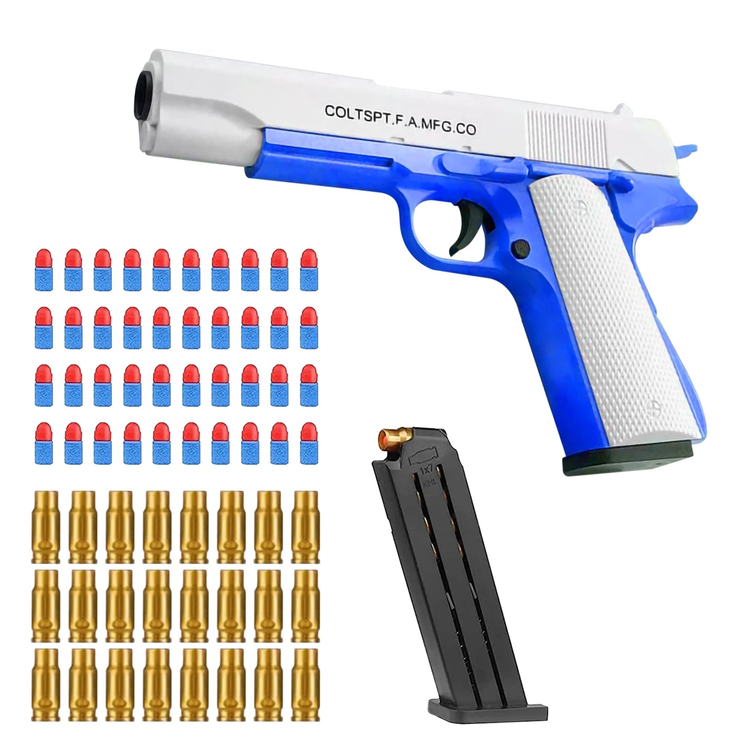 Toy Guns Ball Blaster With Soft Bullets Toys Foam Blaster Shooting Games Education Toy Model For 6,7,8,9,14+ Kids